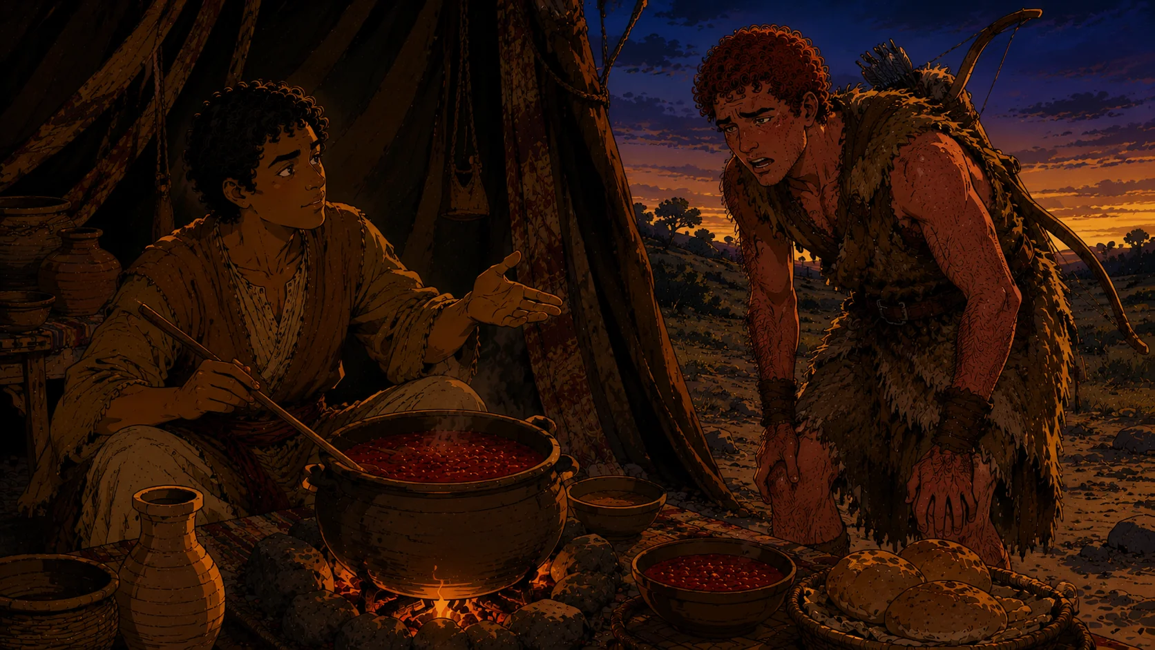The birthright stew — Genesis 25:29–34